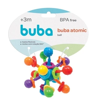 Chocalho Mordedor Flexível Atomic Ball + 3 Meses 11392 Buba