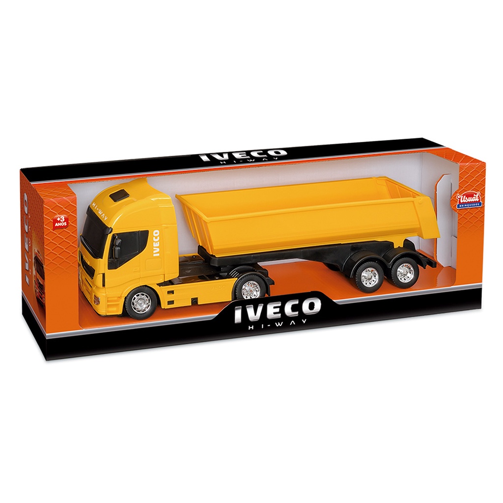 Caminhão Iveco Hi-Way Com Empilhadeira, Usual Brinquedos, Sortido
