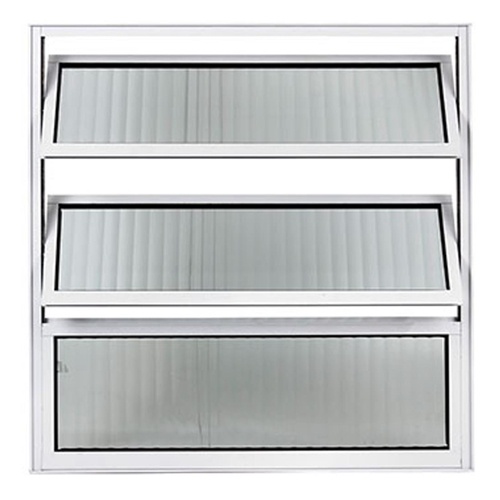 Vitro Janela Basculante 60x60cm - Alumínio Brilhante