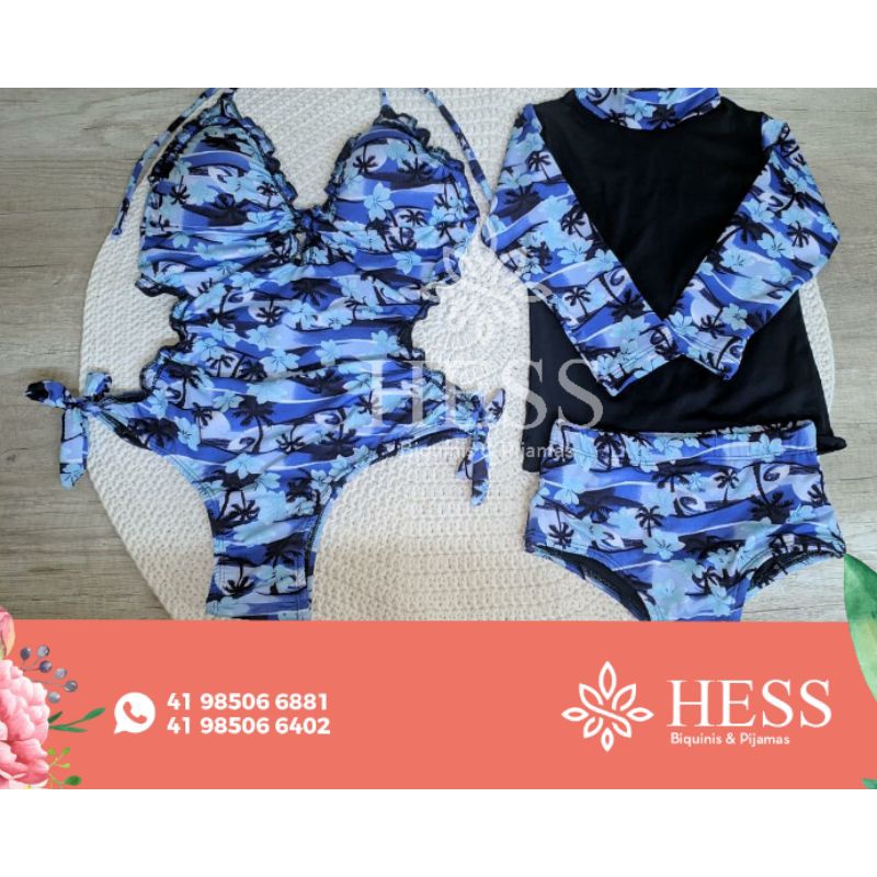 Roupa de praia hot sale mae e filho