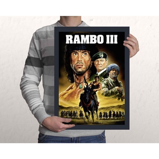 Quadro Pôster Filme Rambo M3 60x90 em Promoção na Americanas