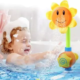 Banheira De Bebê De Brinquedo Spray De Girassol