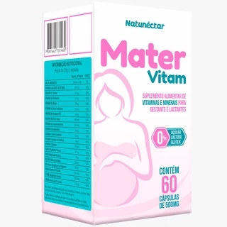 Mater Vitam 500mg - 60 cápsulas - Gestante Lactante Mamãe em Oferta na Shopee