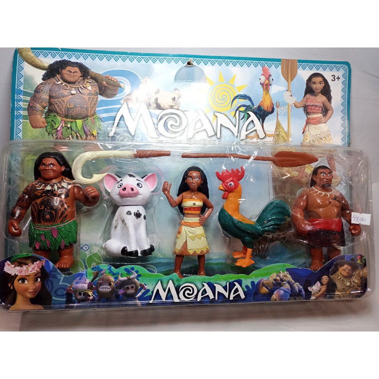 Brinquedo Moana Boneca Morena Familia Menina Desenho Animado
