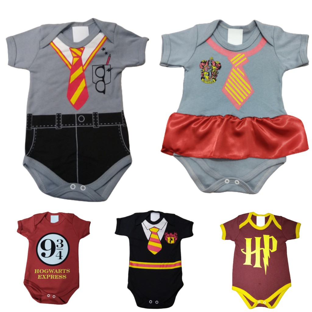 Body Bebê Harry Potter Infantil Mesversário Fantasia | Shopee Brasil
