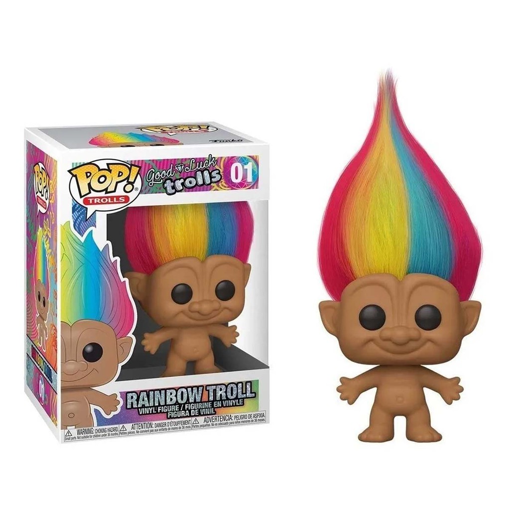 Funko Pop Trolls Goog Luck Trolls Rainbow Troll 01 | Shopee Brasil