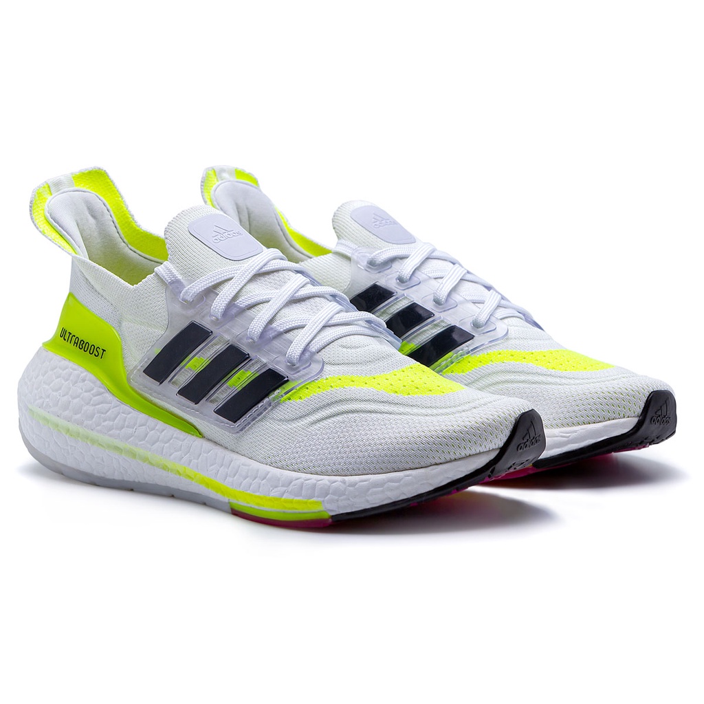 Tênis adidas branco com hot sale verde