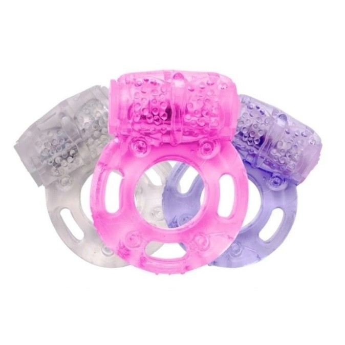 Anel Peniano Estimulador Massageador Com Vibrador - SEX SHOP