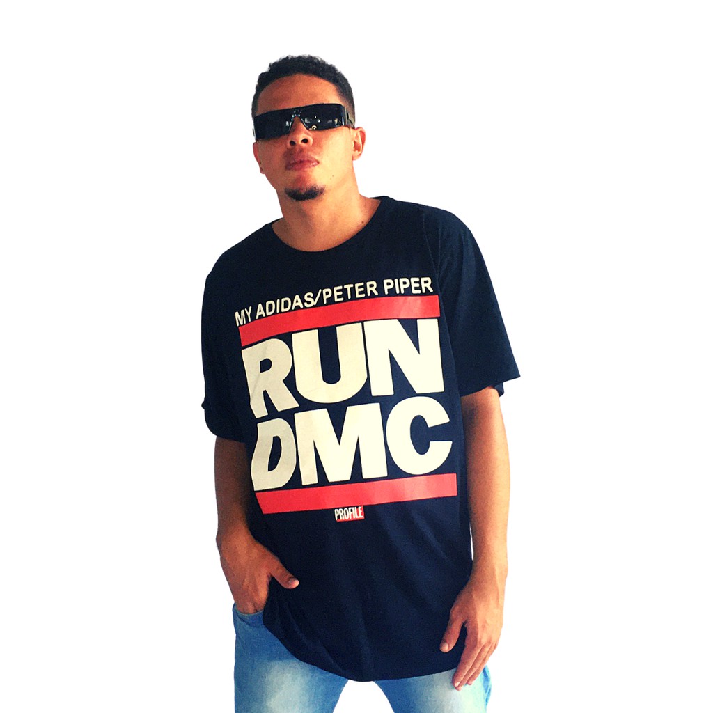 Camisa Camiseta RUN DMC Hip Hop Anos 80 Rap Trap Swag Style Moda Blusa Tshirt 100% Algodão Pronta Entrega