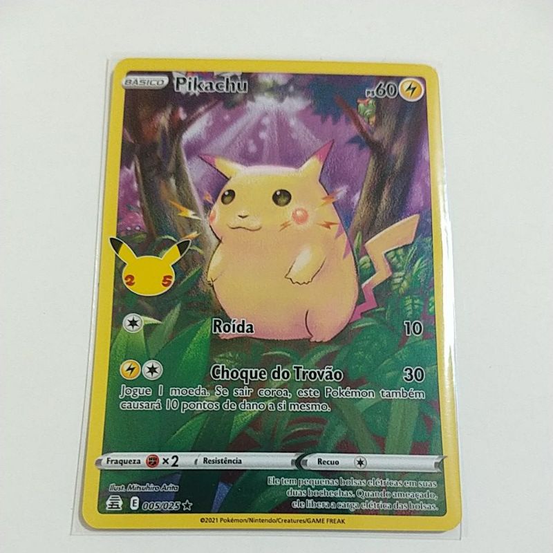 Cartinha Pokémon Pikachu e Hatenna Escuridão Incandescente - Copag