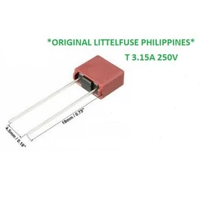 25 PÇS FUSÍVEL PLÁSTICO RADIAL T 3,15A = T 3,15AL 250V LITTELFUSE SÉRIE 392 ORIGINAL