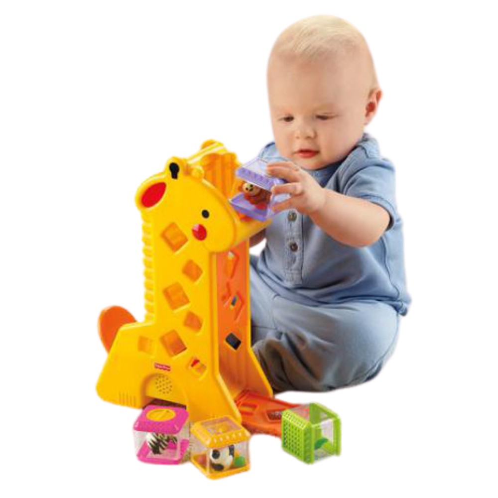 Girafa Fisher Price Mattel Brinquedo Bebe 6 Meses Blocos e Sons ...