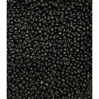 Miçanga Preta Leitosa 6/0 - 500g