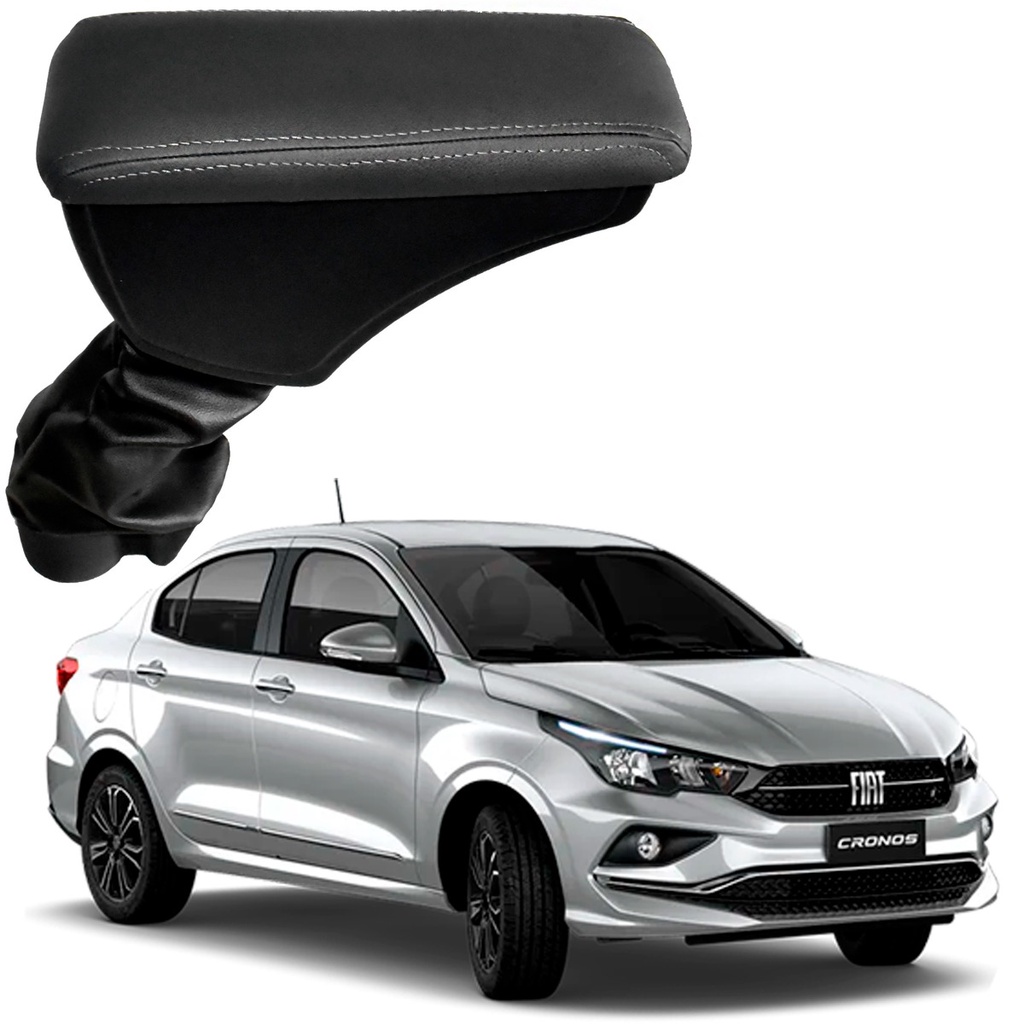 Suporte Encosto De Braço Automotivo Veicular Artefactum Para Fiat Cronos 2018 a 2022
