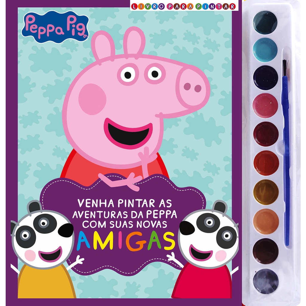 Adesivo de Parede para Colorir Peppa Pig