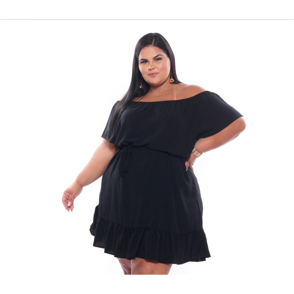 Vestido ciganinha plus size hot sale curto