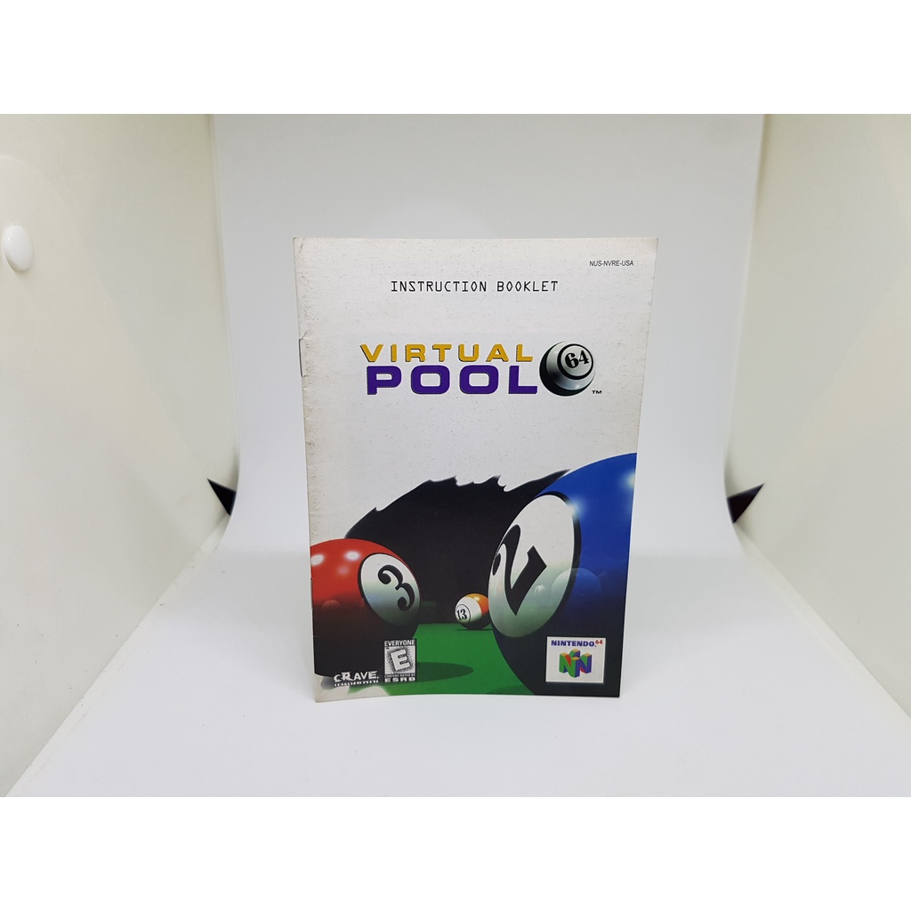 Apenas O Manual - Virtual Pool 64 - Nintendo 64 - Americano ( USA ...