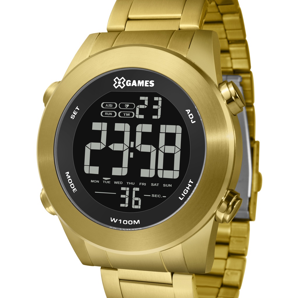 Relógio X-games Masculino Digital Dourado Xmgsd001 Pxkx | Shopee Brasil