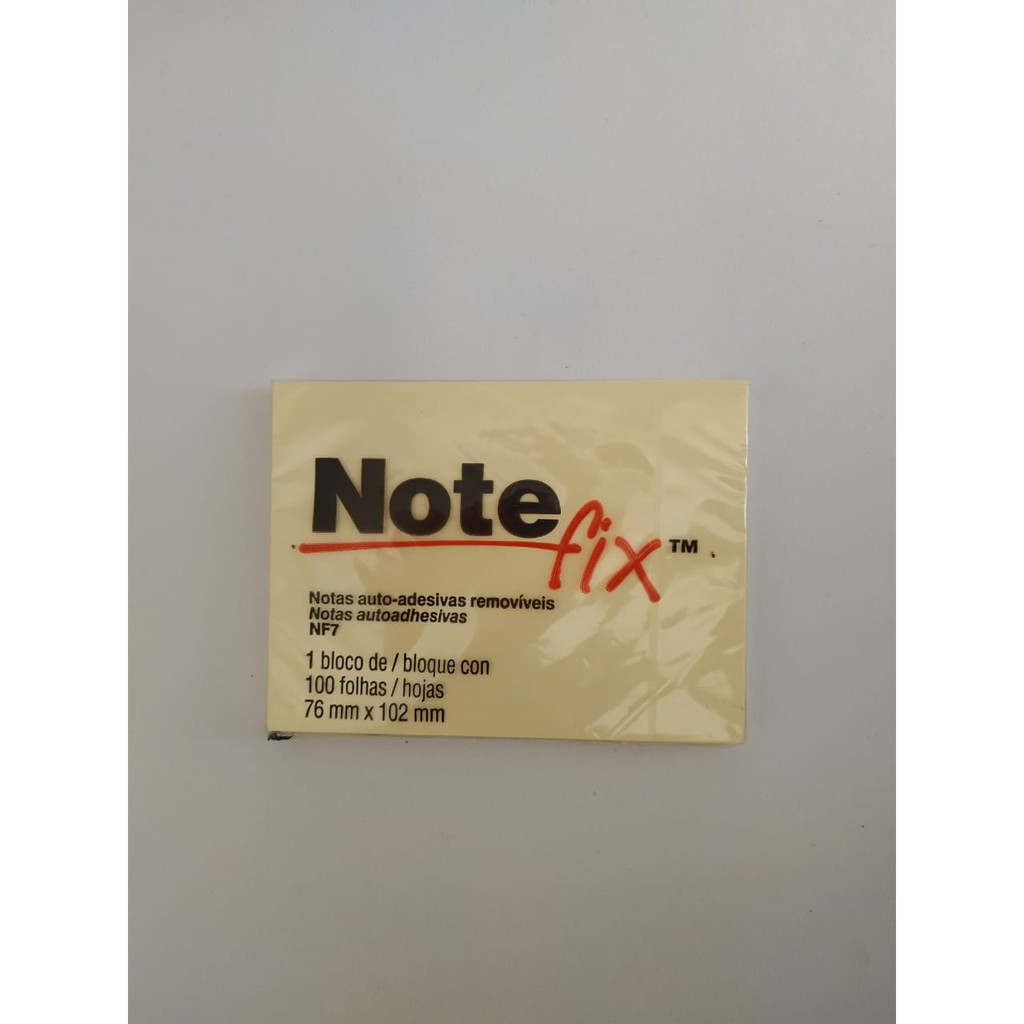 Notas Auto-Adesivas Note Fix 1 Bloco com 100 folhas | Shopee Brasil