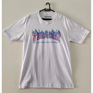 Camiseta Trasher Flames - Branca