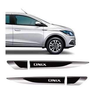 Emblema Resinado Aplique Lateral Onix Decorativo Par