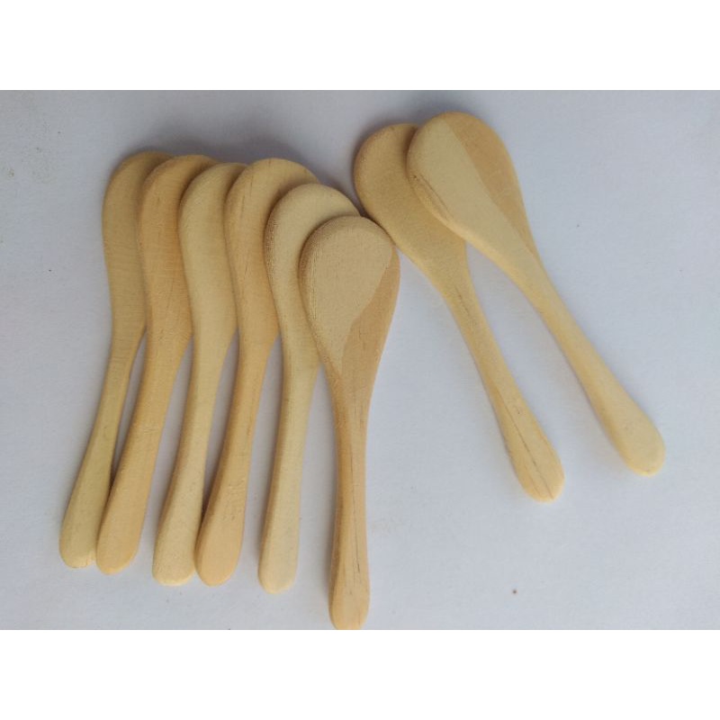 Mini colher de pau 6cm - madeira kit com 50 pçs - lembrancinhas, potes ...