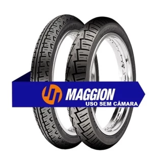 Par Pneus Cg 150 90/90-18 + 275-18 Novo Maggion Uso Sem Câmara Winner Rodas de Liga