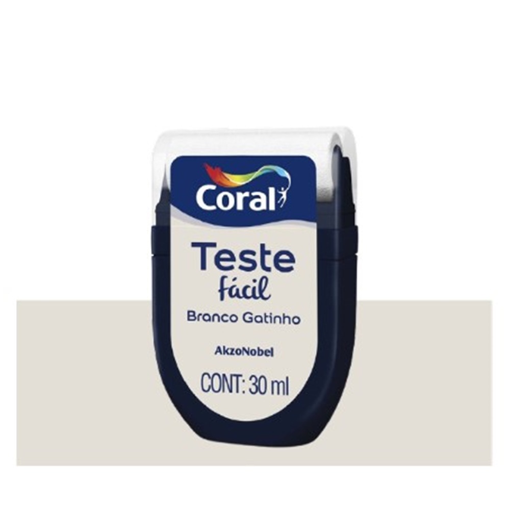 TINTA TESTE FACIL 30ML BRANCO GATINHO (BRANCO GELO) CORAL | Shopee Brasil
