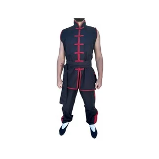 Kit Kung Fu: Colete + Calça + Faixa - Roupa para treinos, competições e apresentações