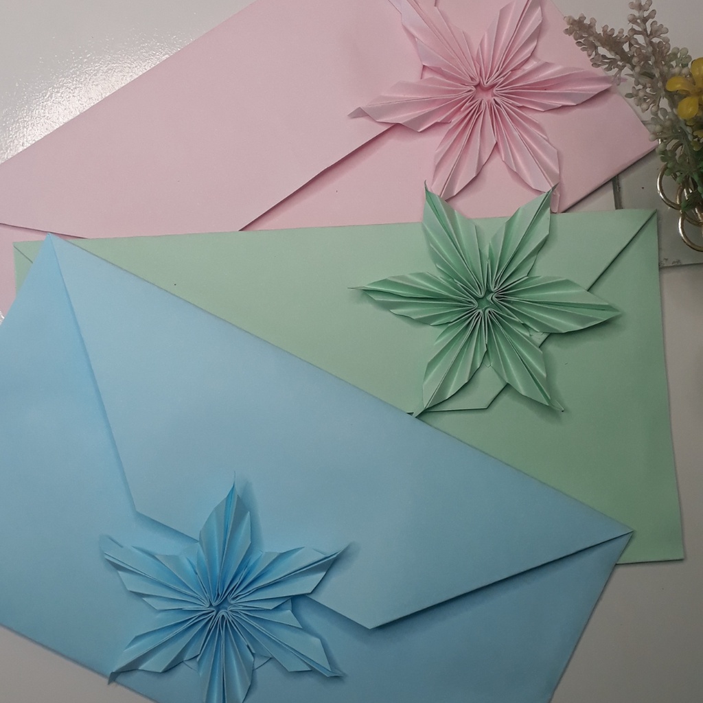 Envelope Artesanal Colorido Estrela | Shopee Brasil