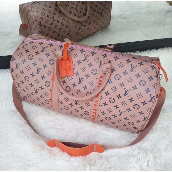 Bolsa de viagem louis vuitton mala de bordo transversal e mão