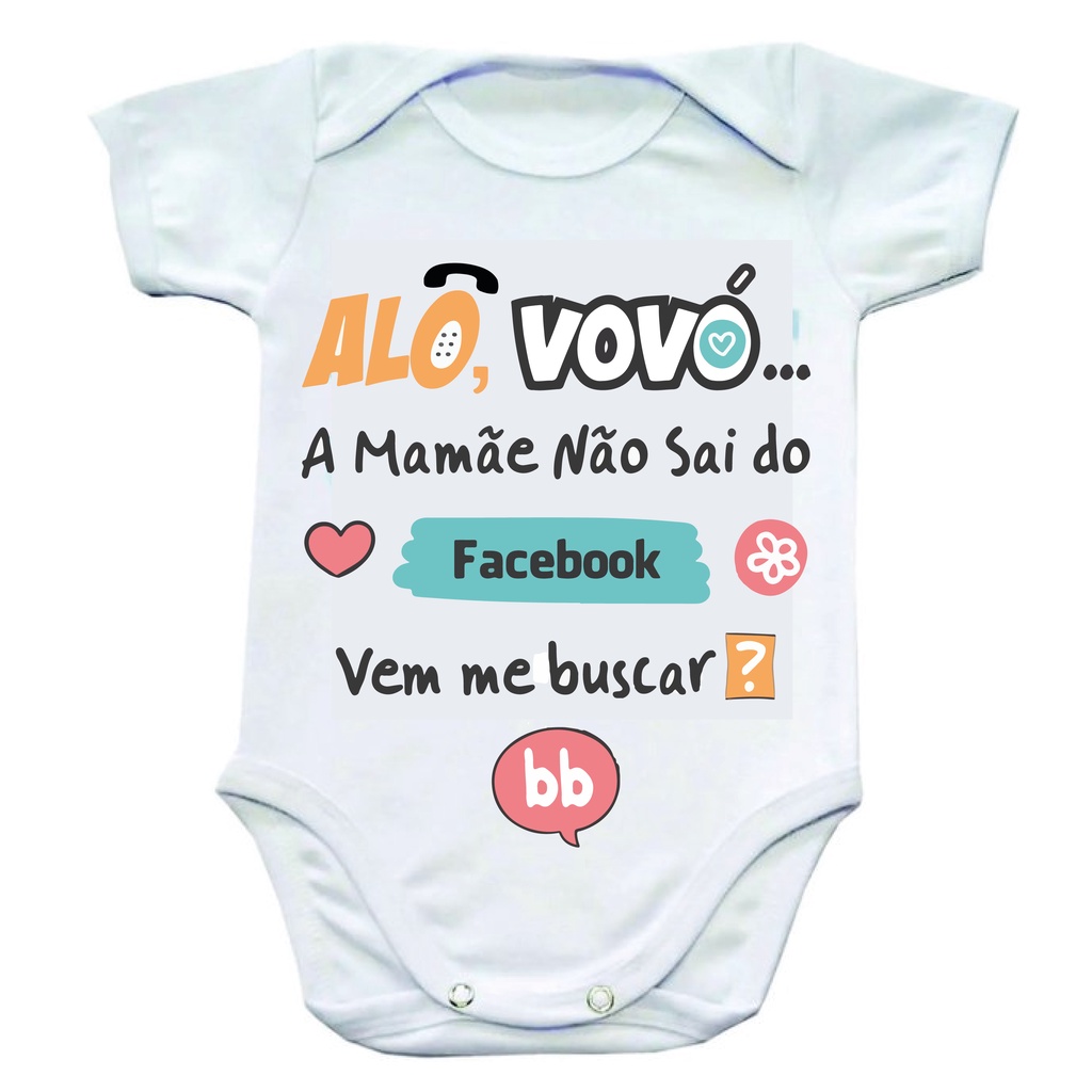 BODY BEBE FRASES PARA VOV E VOV Shopee Brasil