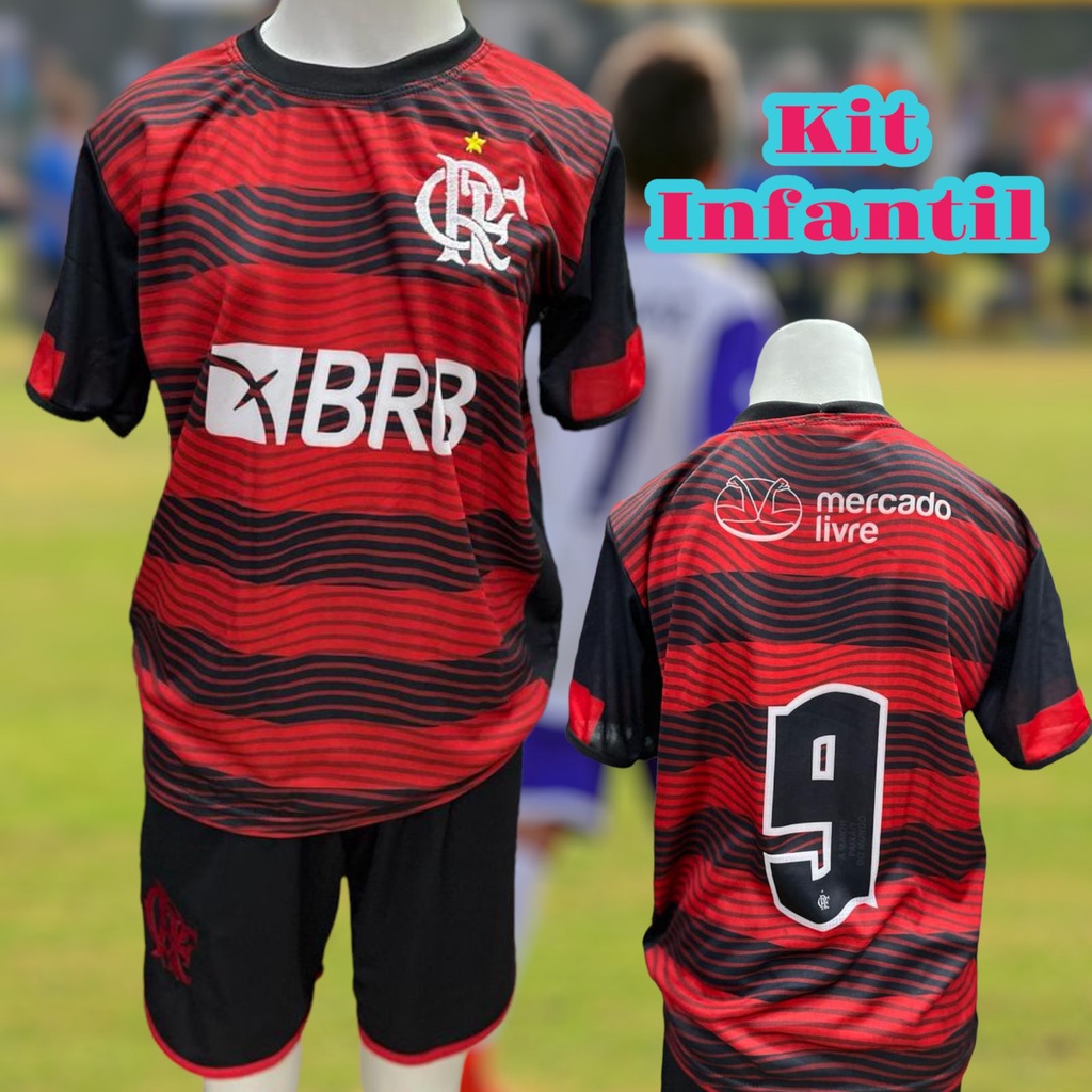 conjunto de time Infantil do Flamengo Envio 24hrs Adquira Já a Sua ...