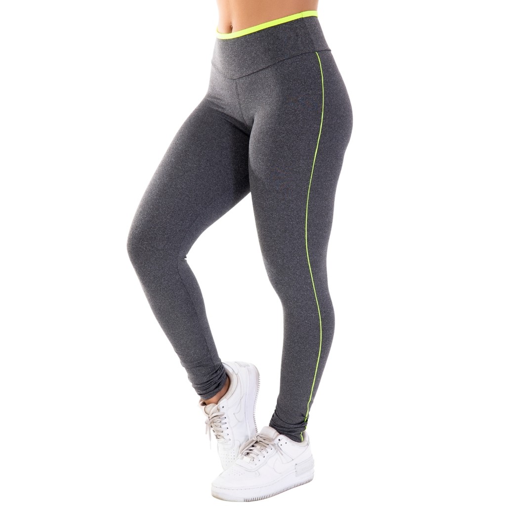 Kit 2 Calças Legging Fitness Linda Moda Feminina Esporte Leg Suplex