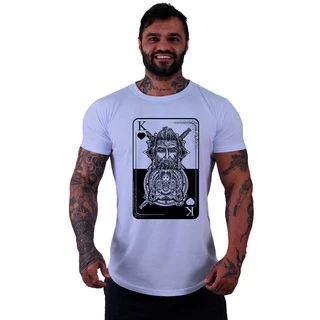 Camiseta Longline Slim Masculina MXD Conceito Academia Musculação Casual Carta Reis Estampas