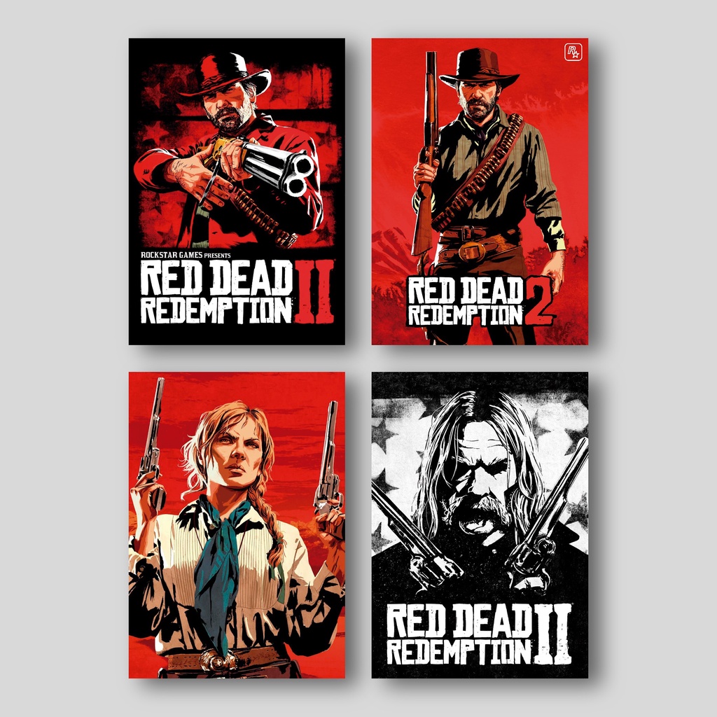 Quadro Placa Decorativa Red Dead Redemption II Game RDR 2