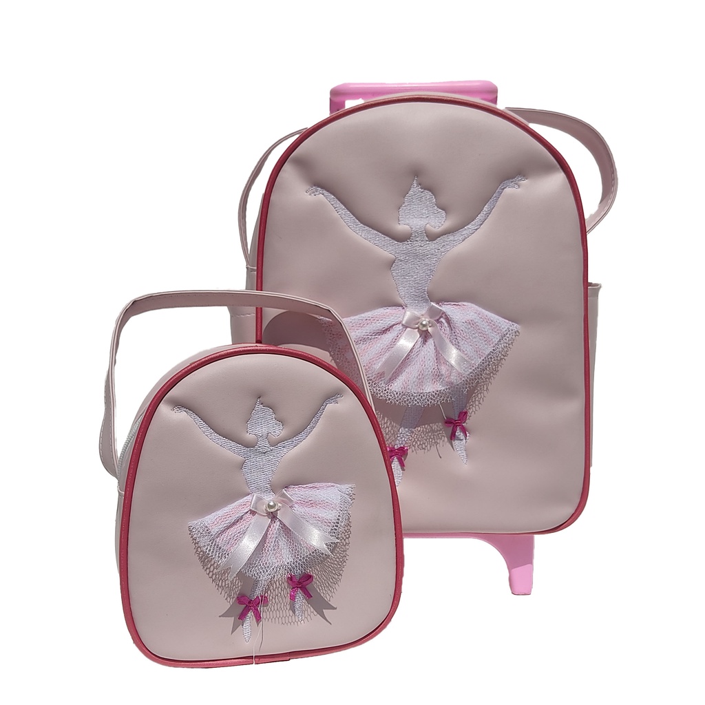 Kit Mochila Escolar Estojo Lancheira Térmica Infantil Menina você