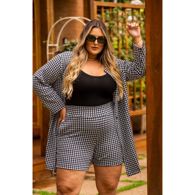 Casaco Genebra Plus Size | Shopee Brasil