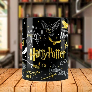 Caneca Mágica Harry Potter Clássica com Nome Personalizado