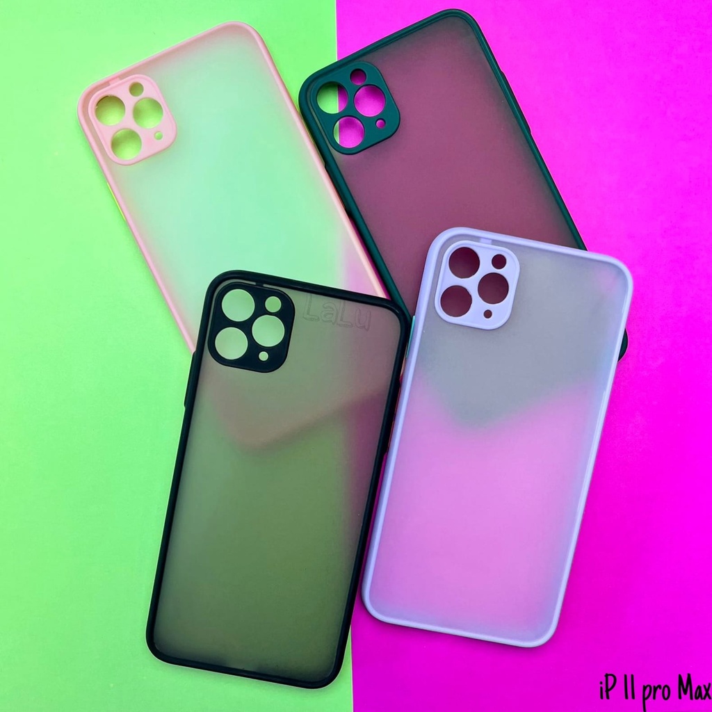 Capinha fosca colorida / iPhone 11 pro max / Capa case (CF12) Shopee