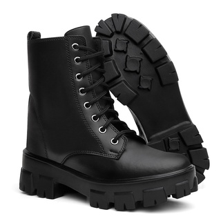 Bota Feminina Coturno Blogueira Tratorada SnapShoes