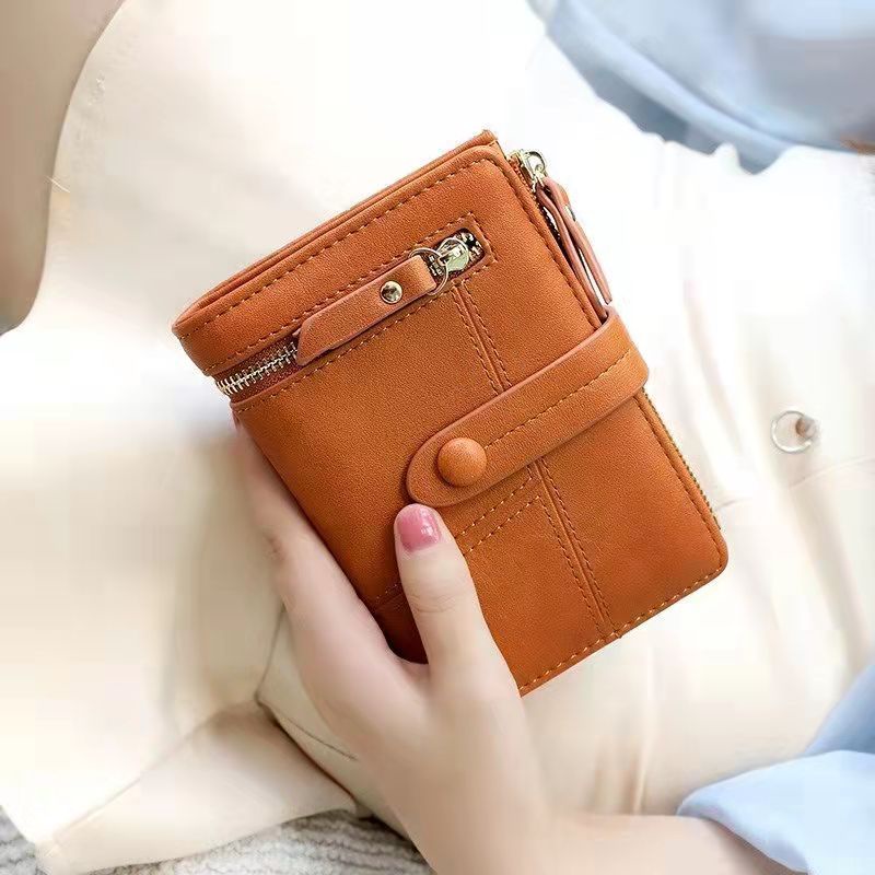 Crazy Bag Mini Multifunctional Leather Women's Wallet With Buckle
