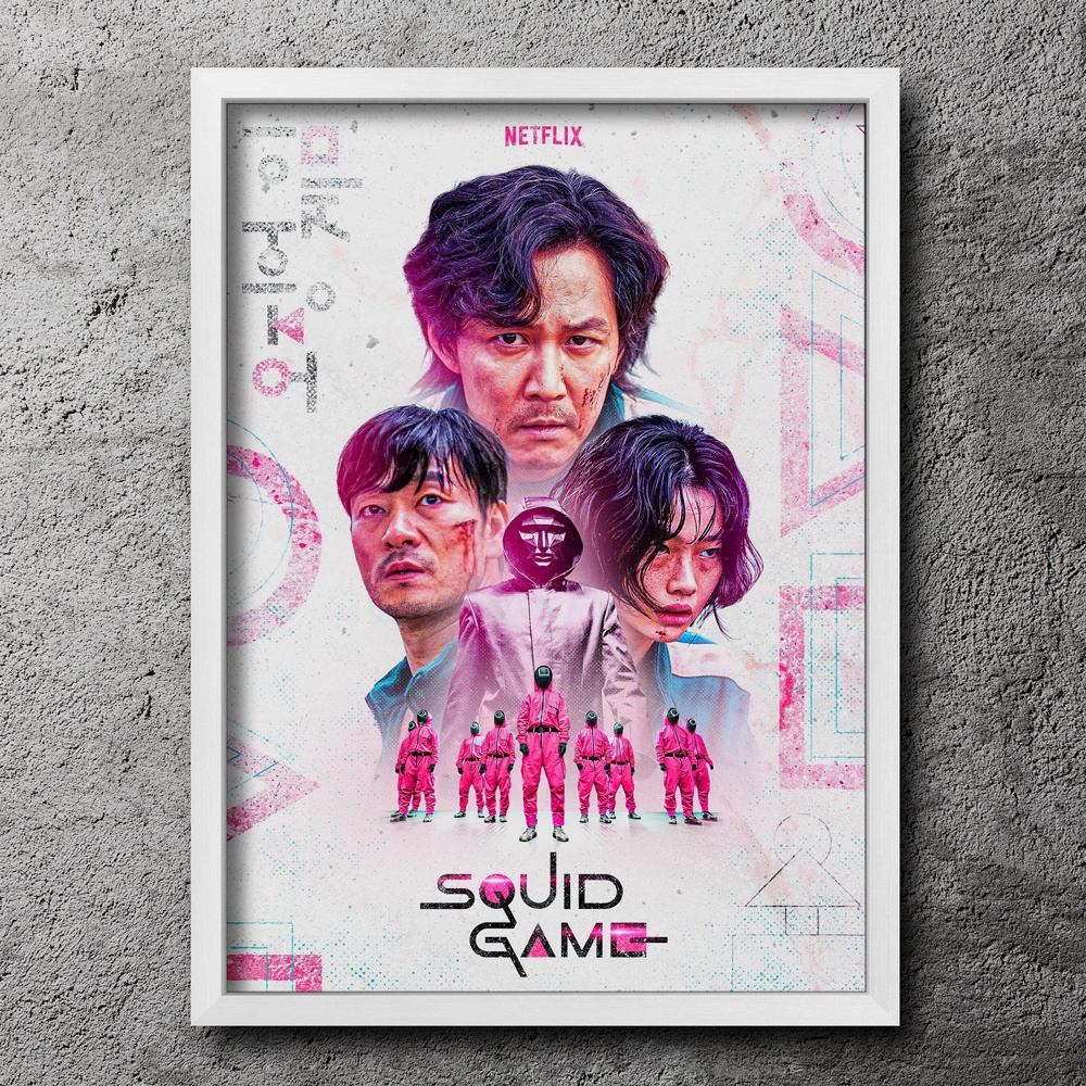 Quadro com Moldura Squid Game - Round 6 - Série Netflix | Shopee Brasil