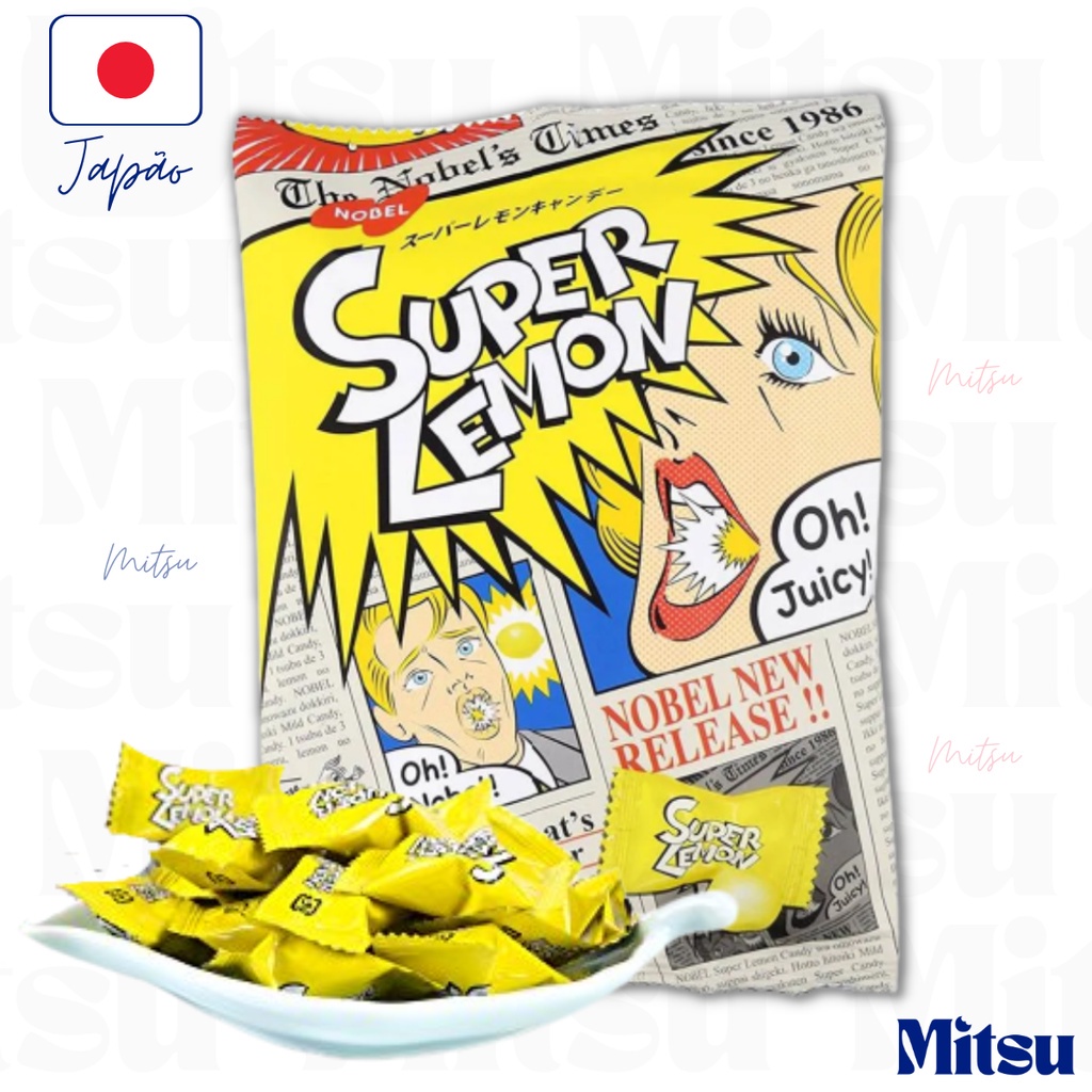 Pacote de Bala Super Lemon Nobel Importada da Asia ( Mais Azeda e Ácida ...