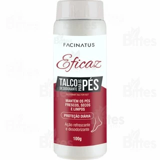 Talco Desodorante para os Pés Facinatus Cosméticos Eficaz