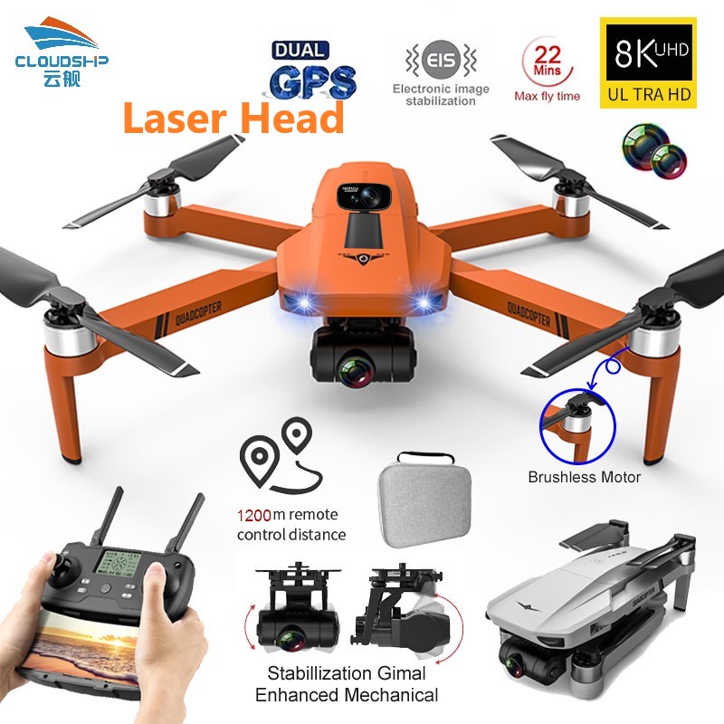 Drone KF102 Max GPS 4K HD Câmera 2-Eixos Gimbal Profissional EIS Anti-Vibração Quadricóptero Drons