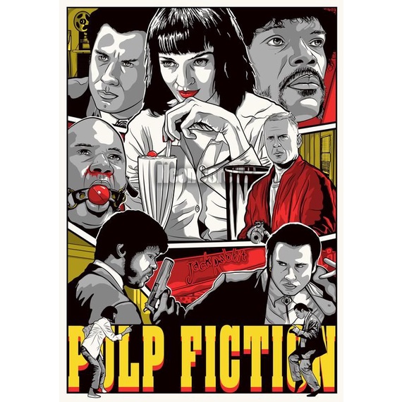 Poster Pulp Fiction Poster Decorativo Pulp Fiction Quentin Tarantino Shopee Brasil 