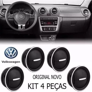 Kit Tela Grade Difusor Ar Gol Voyage Saveiro G4 / G5 / G6 Borda Prata