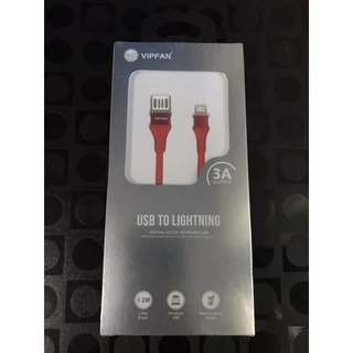 Cabo Usb entrada Iphone lightning e Tipo V8 1.2m 3a Vipfan Original