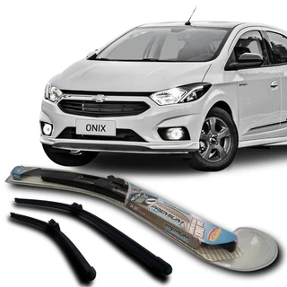 Palheta Premium Luxcar Limpador de Parabrisa Dianteiro Onix 2019 em diante 24"x14" Silicone Flexível